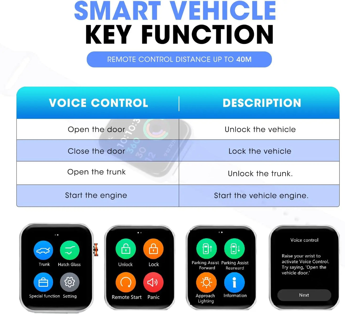 OTOFIX Smart Watch Smart Keys Car Key Programming Smart Watch work with OTOFIX IM1 IM508 IM608 Autel Key Programming Scanner