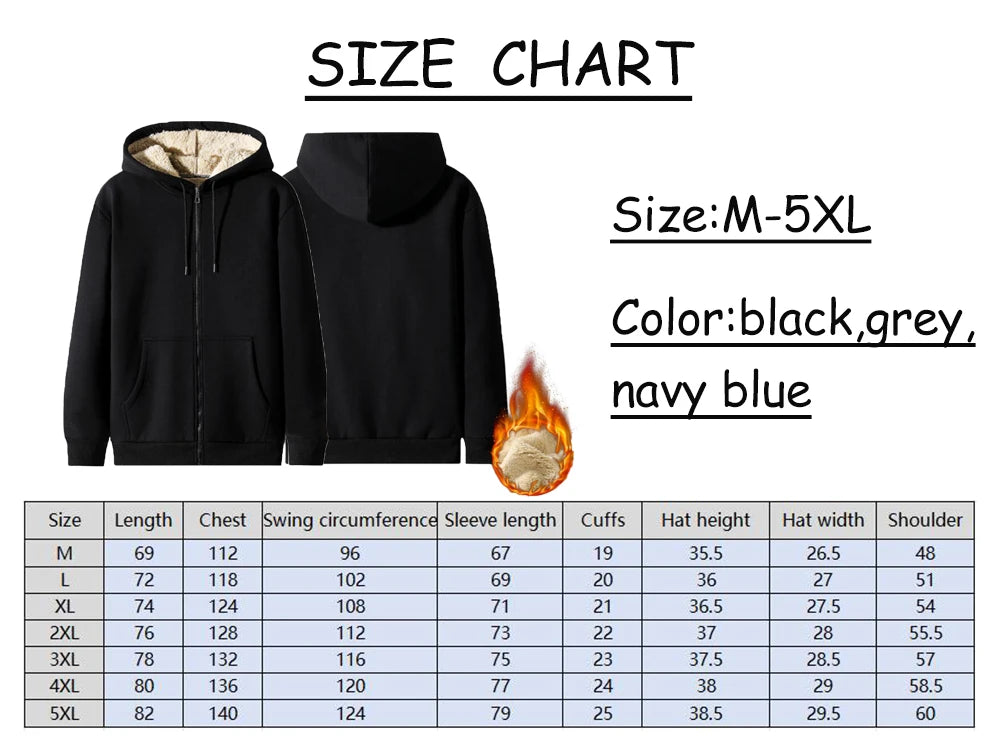Trendy Sweatshirt Coat Front Pockets Warm Zipper Lamb Wool Jacket Men and Woman Winter Pure Color Plush Lined Cardigan Hoodie