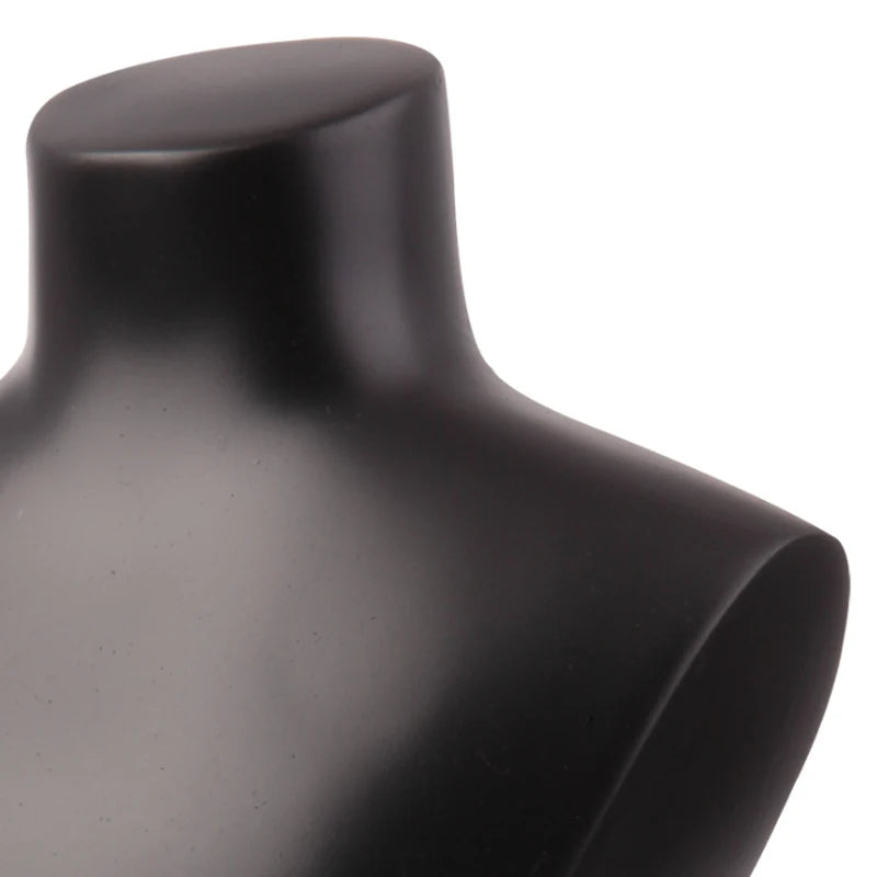 High Quality Resin 29cm Black/White Model Portrait Necklaces Jewelry Display Stand Pendants Holder Jewelry Stand Storage Props