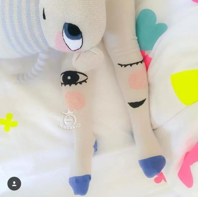 Baby Girls Pants Tights 1-7Y Kids New Autumn Winter Warm Cute Cartoon Big Eyes Pant Long Stockings Velvet Stock For Girls