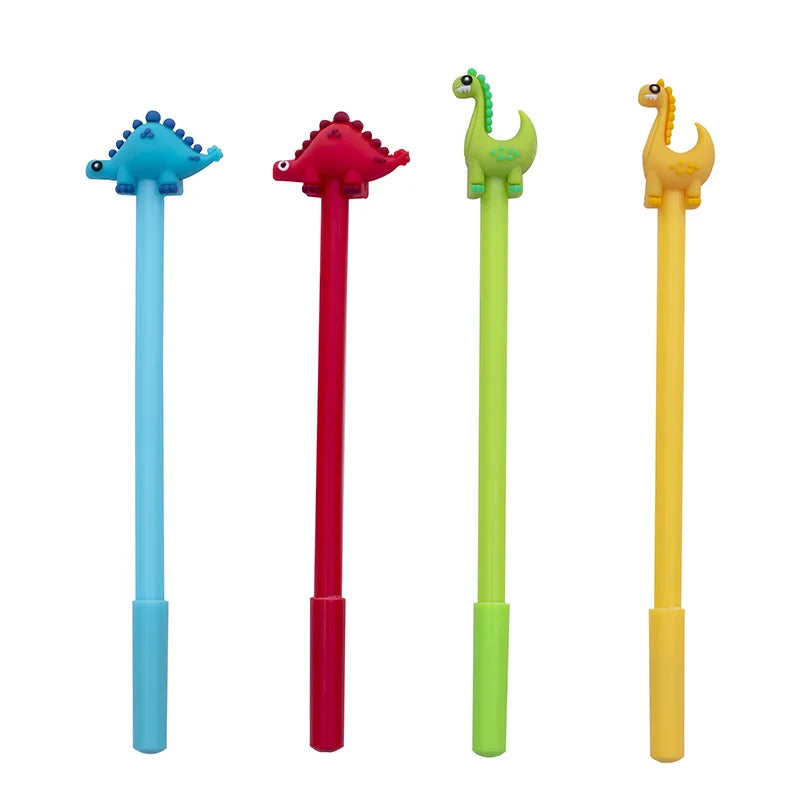 4 pcs/lot Cute Little Dinosaur 0.5mm Gel Pen Set Ink Pen Promotional Gift Stationery School & Office Supply