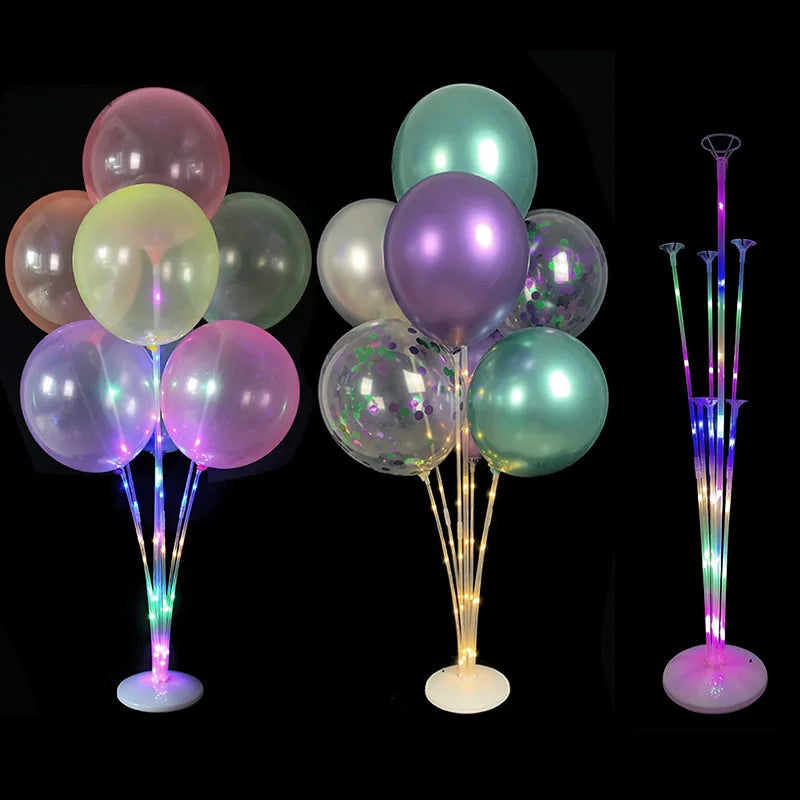 7Tubes Balloons Stand Balloon Holder Column Confetti Balloon Baby Shower Kids Birthday Party Wedding Decoration Supplies