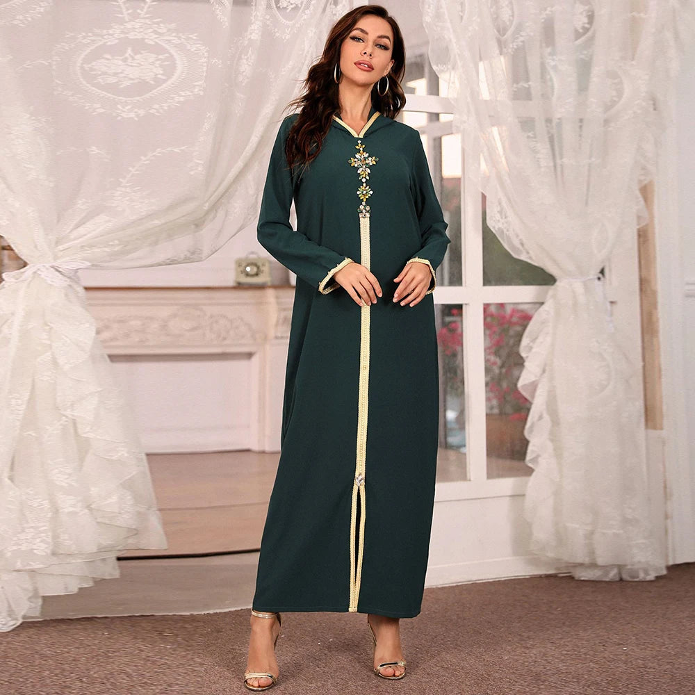 Ramadan Eid Abaya Dubai Turkey Muslim Hijab Long Dress Islamic Clothing African Dresses For Women Robe Musulmane Djellaba Femme
