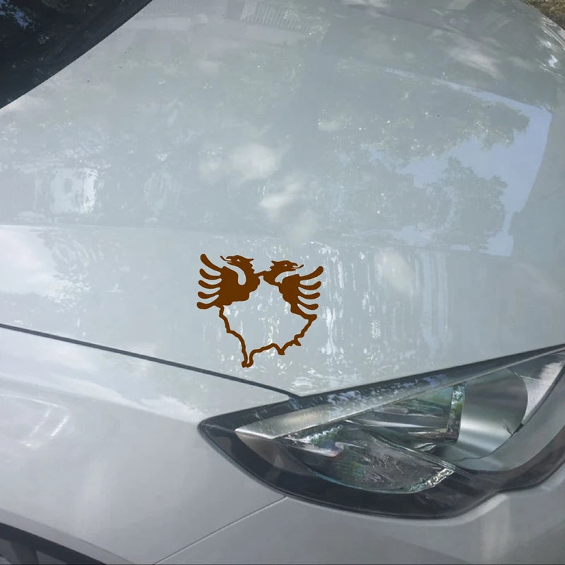 Kosovo Map Albania Double-Headed Eagle Vinyl Sticker Car Window Decor Laptop Decals for Apple MacBook Pro / Air Decoration