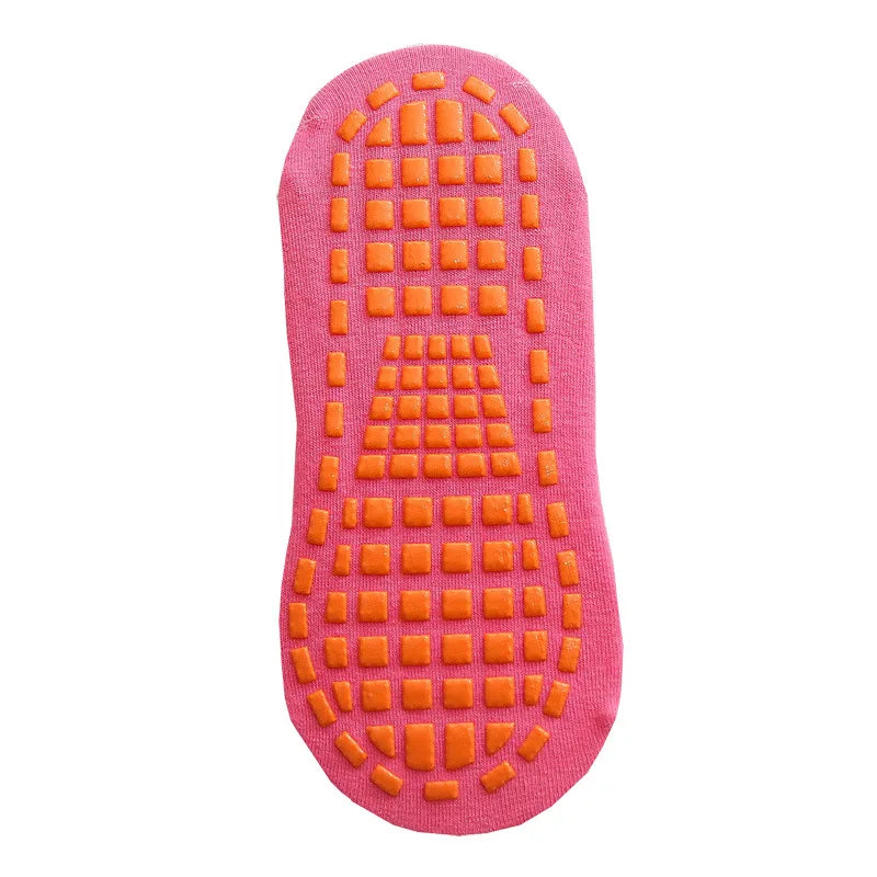 Cotton Kids Adults Anti-Slip Sock Trampoline Sock Cotton Breathable Short Socks Elasticity Sport Boy Girl Outside Child Socks