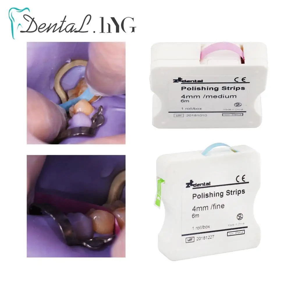Dental Polishing Strip Roll 4mm Resin Tooth Grinding Sanding Teeth Whitening Dental Tool Dentist Material