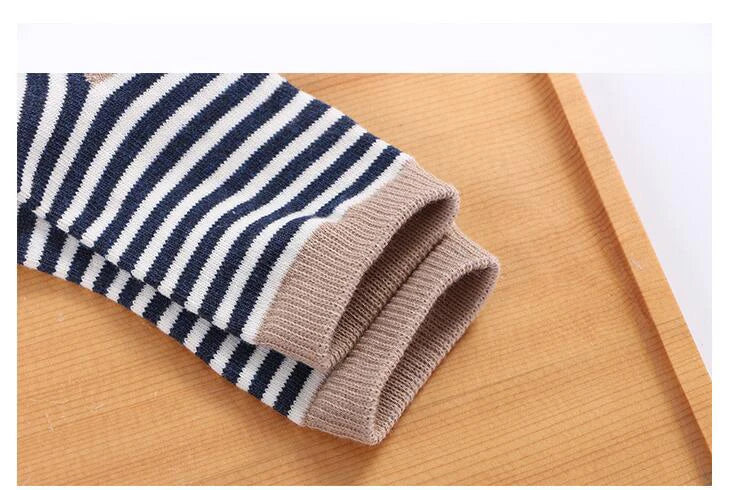 5 Pairs/Lot Kids Soft Cotton Socks Boy Girl Baby Infant Fashion Stripe Warm For Autumn Winter 0-8 Years Children Cartoon Sock