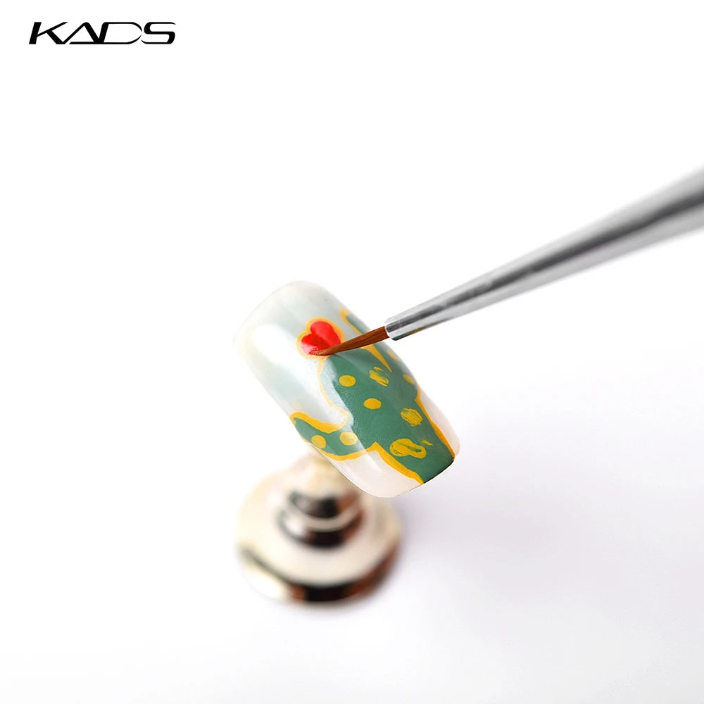 KADS 5*3Pcs Nail Art Liner Brush Set French Lines Stripe Flower Painting Pen Drawing Brush Wooden Handle Manicure Tools Silver