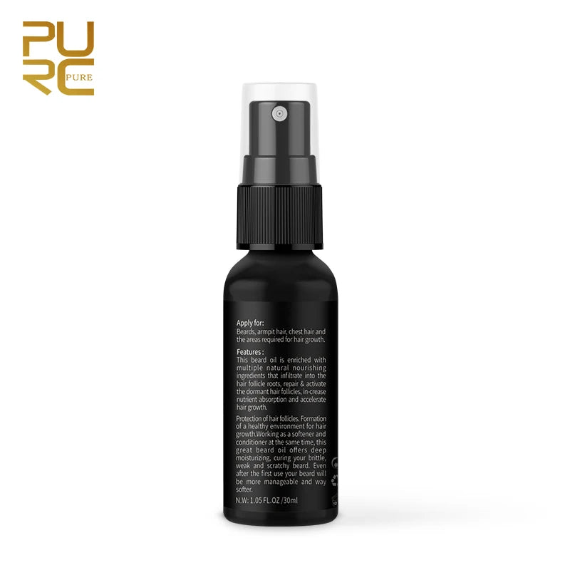 PURC Beard Oil for Men Nourishing Soften Beard Grooming Treatment Hair Oil Beard Care