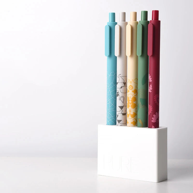 Kaco Retro Gel Pens 0.5MM Color Ink Joint Book Source Porcelain Rhyme China Series For School Office Student Writing Pen