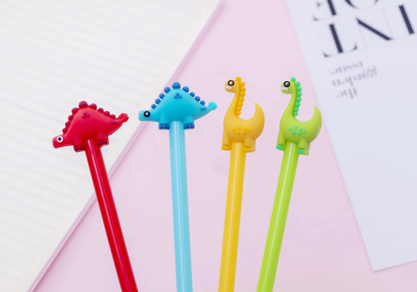 4 pcs/lot Cute Little Dinosaur 0.5mm Gel Pen Set Ink Pen Promotional Gift Stationery School & Office Supply