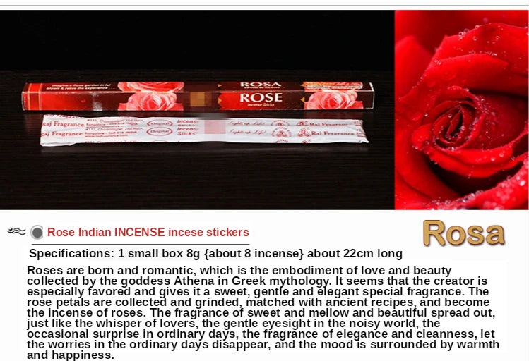 8pcs India Stick Incenses White Sage Sandalwood Natural Household Indoor Clean Air Indian Incense Sticks Yoga Buddhism 22cm