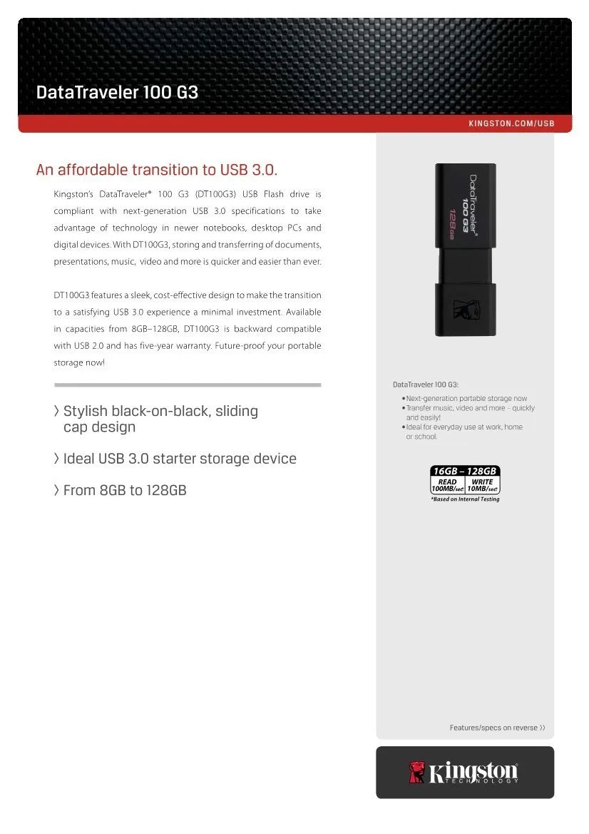 Kingston USB Flash Drive 16GB 32GB pendrive 64GB memoria usb stick USB Pen Disk Stick DT100G3 USB 3.0 flash drive usb stick gift