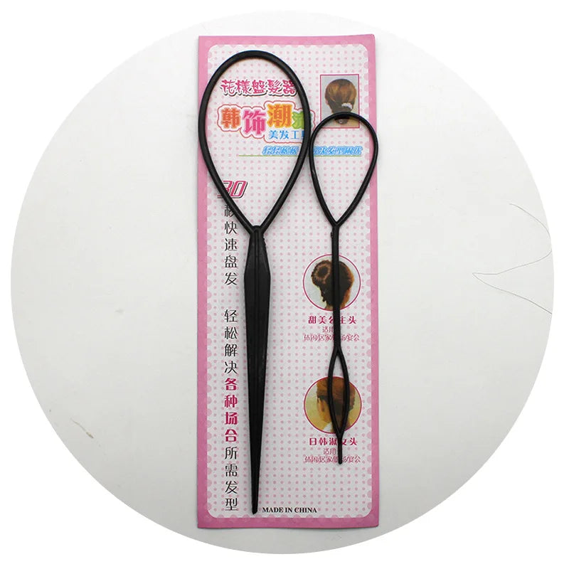 Portable Pattern Pull Pin Magic Wear Hair Stick Hairband Hair Accessories Women Girls Plate Pins Styling Quick Dish Wholesale