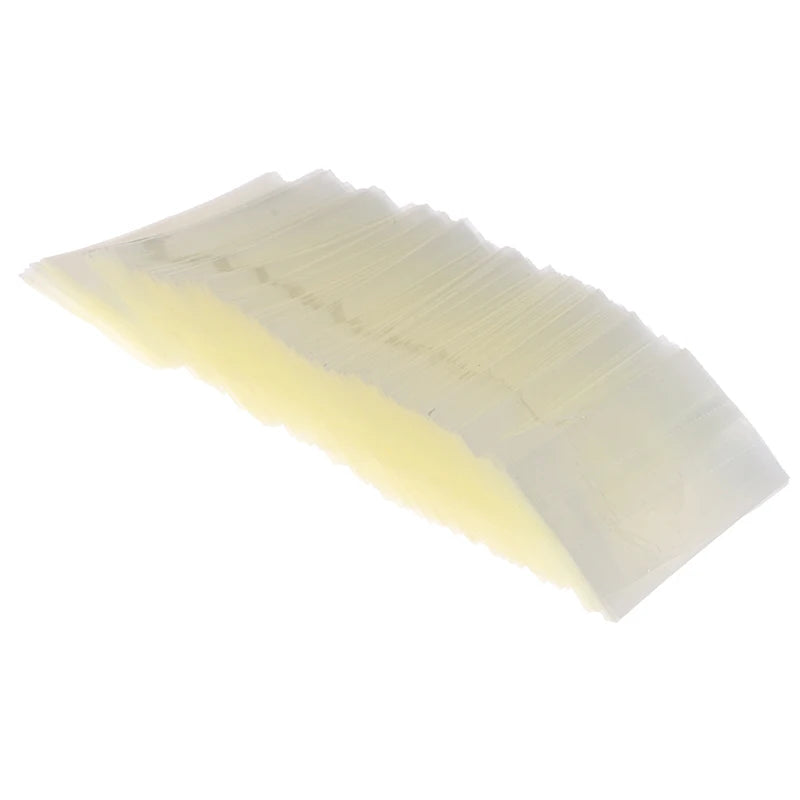 500pcs 7.5*3cm Clear Shrink Wrap Seal Bands With Perforation Lines For Nasal Inhaler For Balm Chapstick Lip Balm Containers