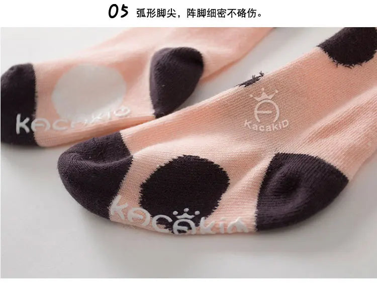 Baby Girls Pants Tights 1-7Y Kids New Autumn Winter Warm Cute Cartoon Big Eyes Pant Long Stockings Velvet Stock For Girls