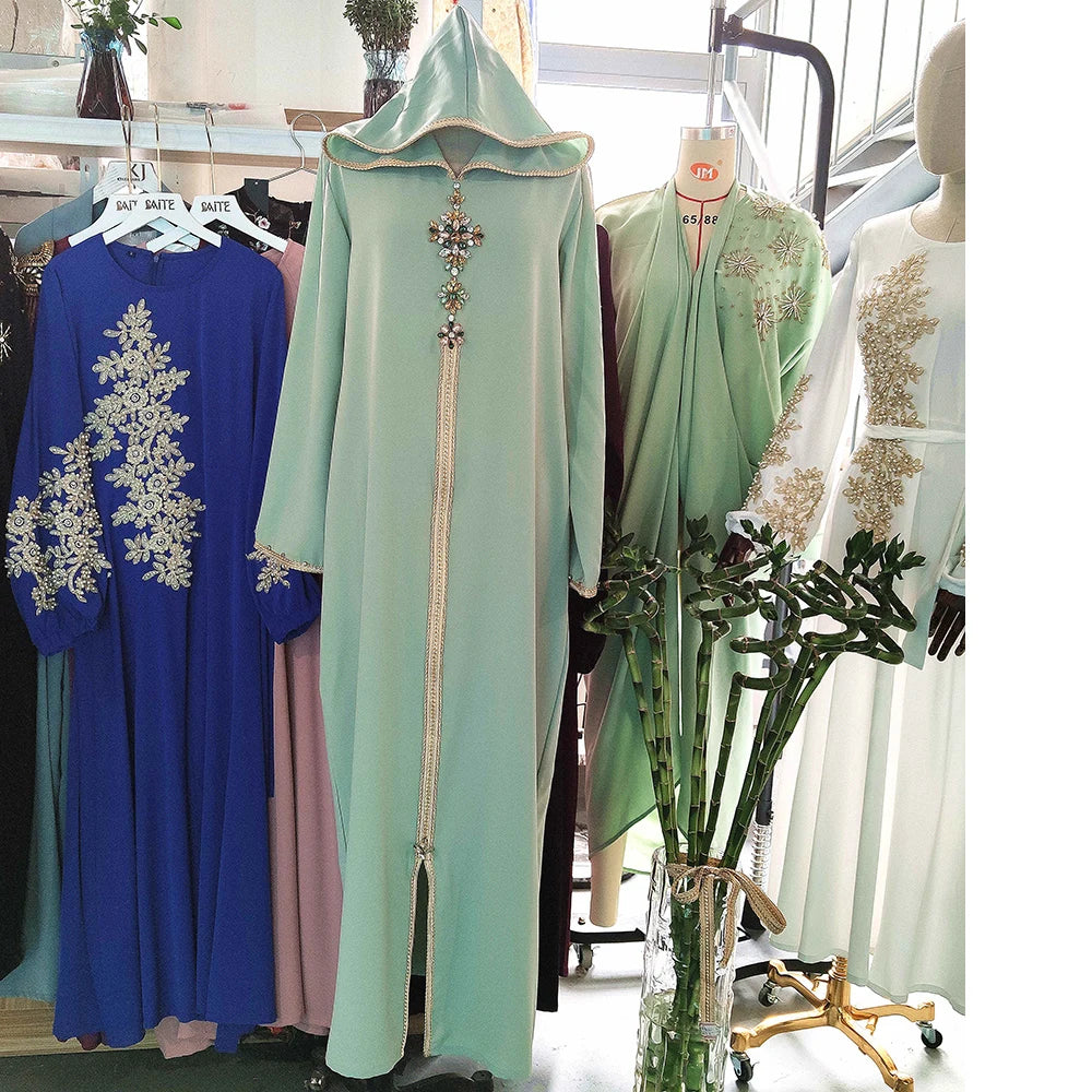 Ramadan Eid Abaya Dubai Turkey Muslim Hijab Long Dress Islamic Clothing African Dresses For Women Robe Musulmane Djellaba Femme