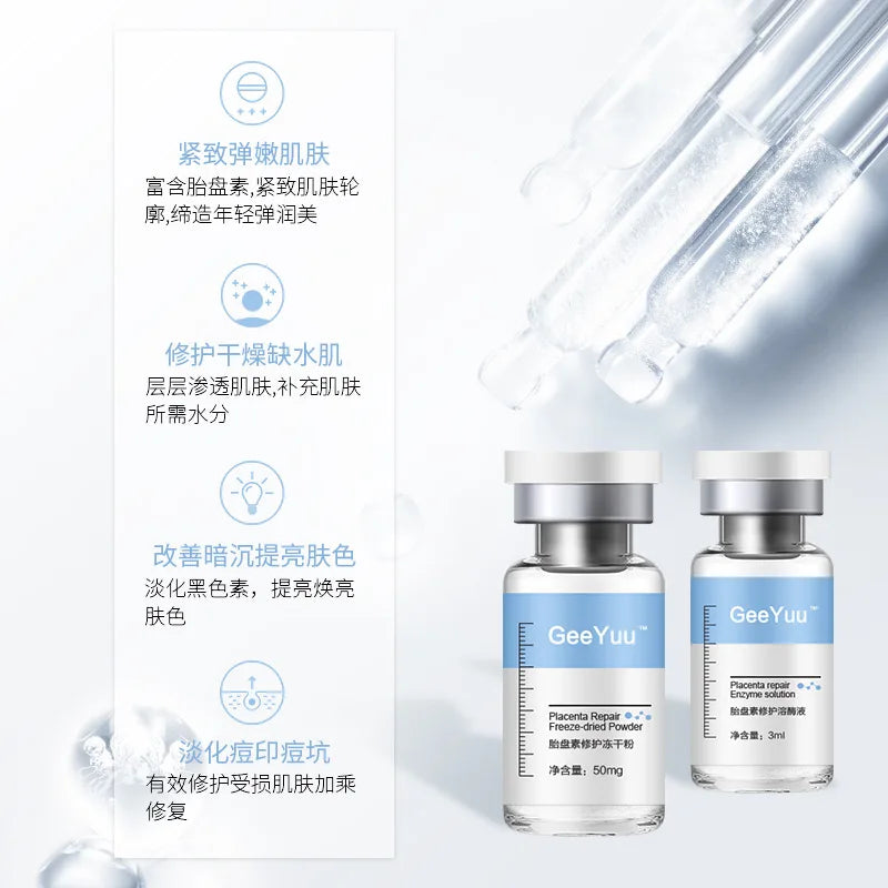 Sheep Placenta Face Serum Oligopeptide-1 Acne Treatment Serum Face Freeze-Dried Powder Repair Anti-Wrinkle Liquid Facial Serum