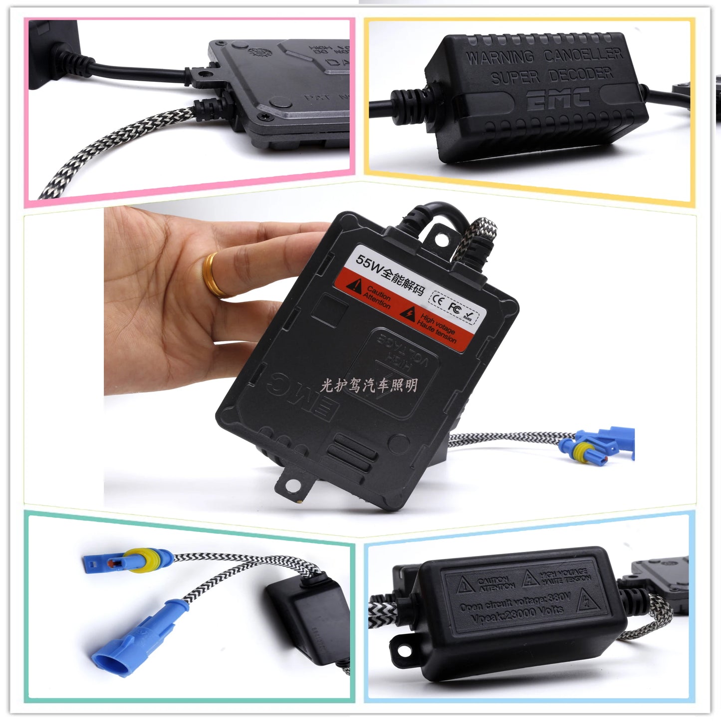 AC 12V 55W Ultra Canbus Fast bright Car HID headlight kit Xenon Ballast D2H D2S 9012 H1 H7 H11 9005 9012 HIR2 H4 Bi-Xenon