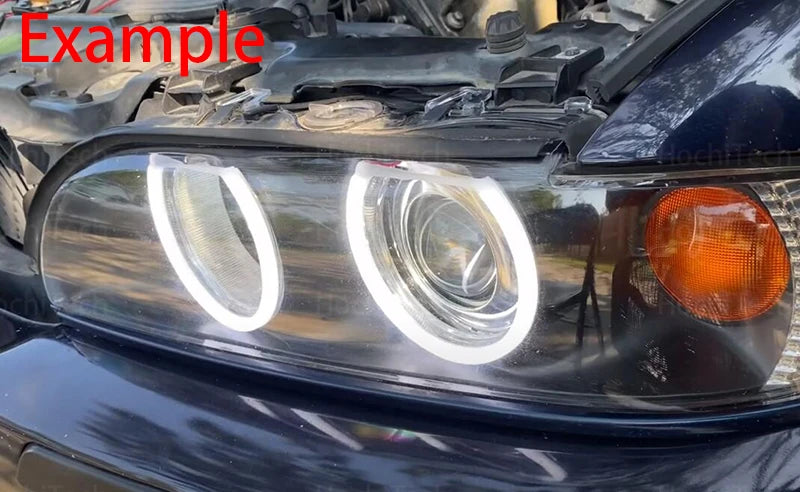High Quality SMD Cotton Light Switchback LED Angel Eye Ring Kit For BMW E30 E32 E34 Car Accessories