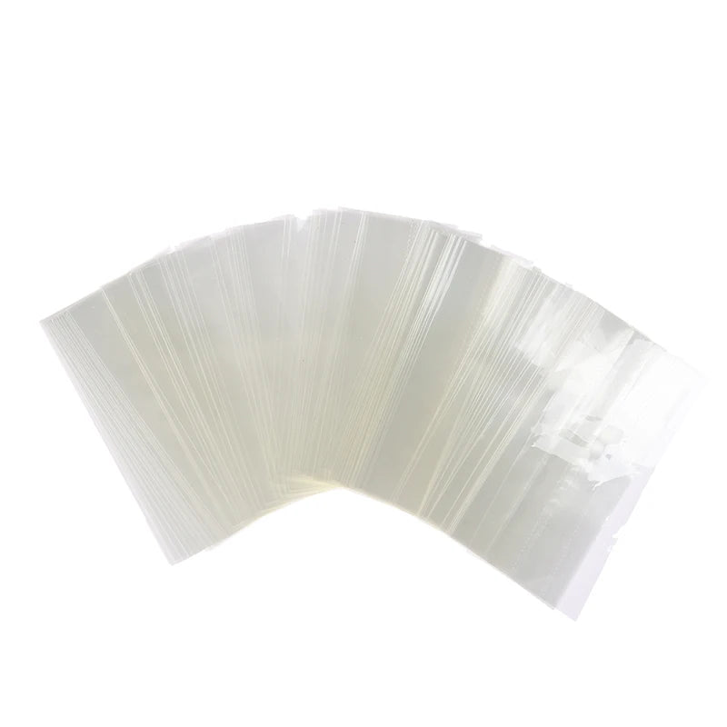 500pcs 7.5*3cm Clear Shrink Wrap Seal Bands With Perforation Lines For Nasal Inhaler For Balm Chapstick Lip Balm Containers