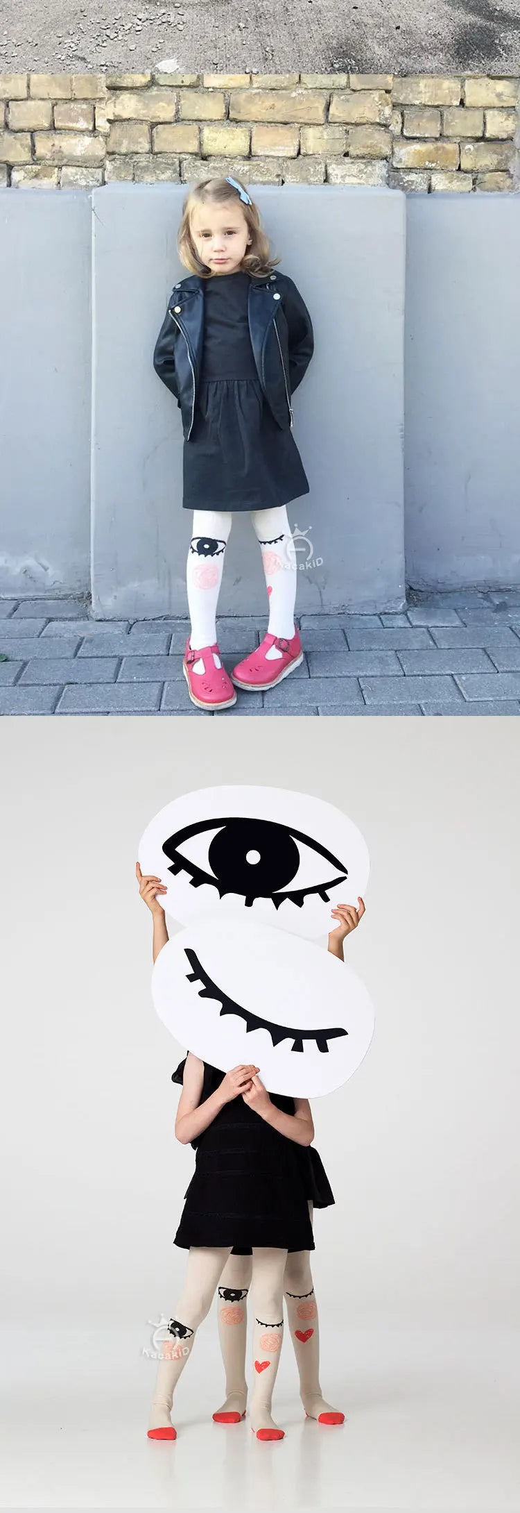 Baby Girls Pants Tights 1-7Y Kids New Autumn Winter Warm Cute Cartoon Big Eyes Pant Long Stockings Velvet Stock For Girls