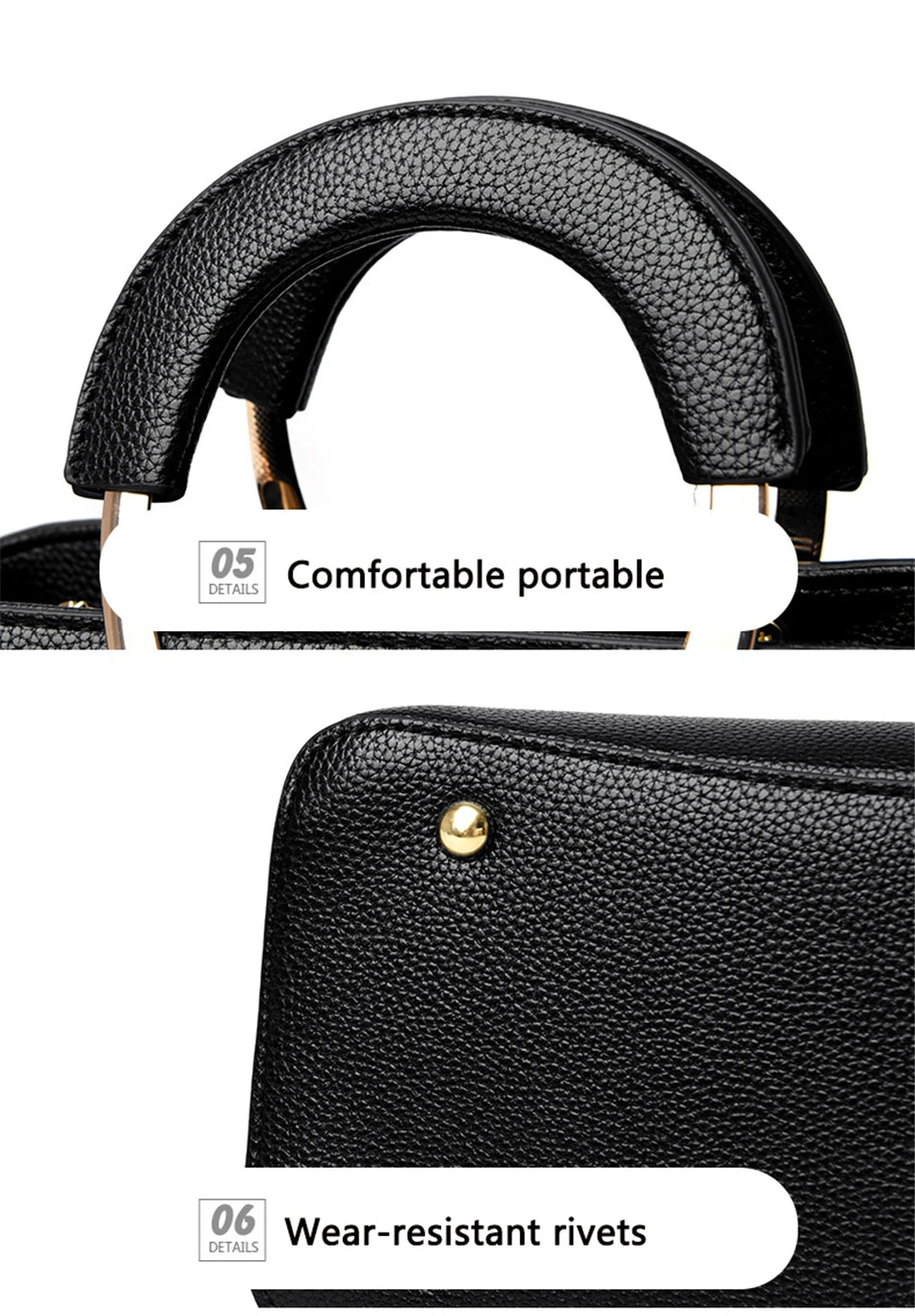 GENUINE VANDERWAH High Quality Leather Casual Tote Luxury Handbags Women Bags Designer Shoulder Crossbody Bags for Women 2021