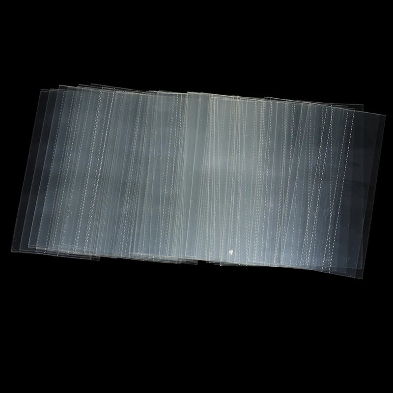 500pcs 7.5*3cm Clear Shrink Wrap Seal Bands With Perforation Lines For Nasal Inhaler For Balm Chapstick Lip Balm Containers