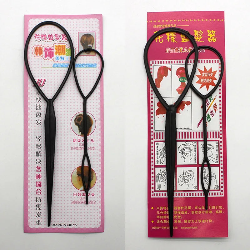 Portable Pattern Pull Pin Magic Wear Hair Stick Hairband Hair Accessories Women Girls Plate Pins Styling Quick Dish Wholesale