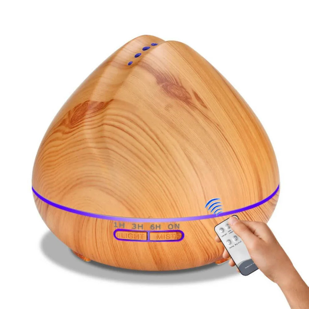 500ml Remote Control Air Aroma Ultrasonic Humidifier With Color LED Lights Electric Aromatherapy Essential Oil Diffuser for home