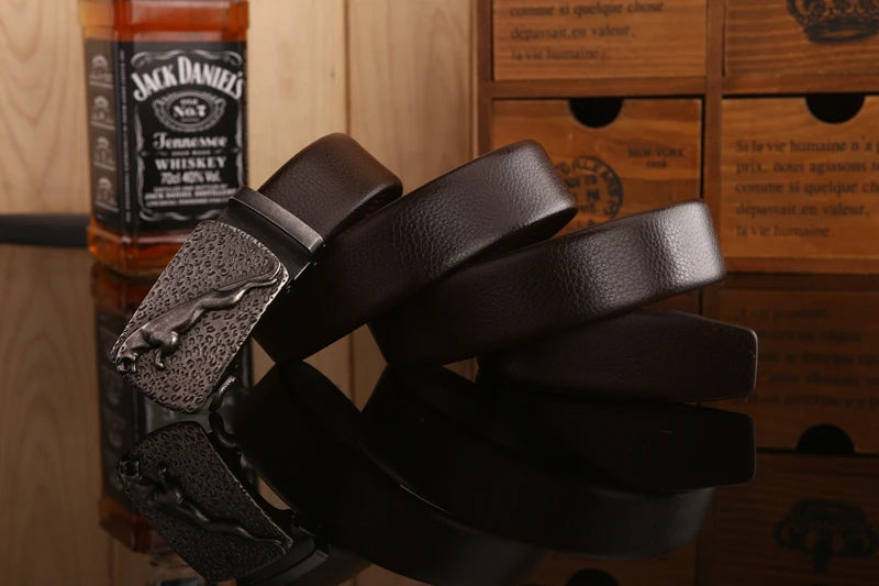 gold buckle jaguar mens belts luxury 2020 new hot designer strap high quality fiber leather 160 cm 150 140 automatic 170 180 130
