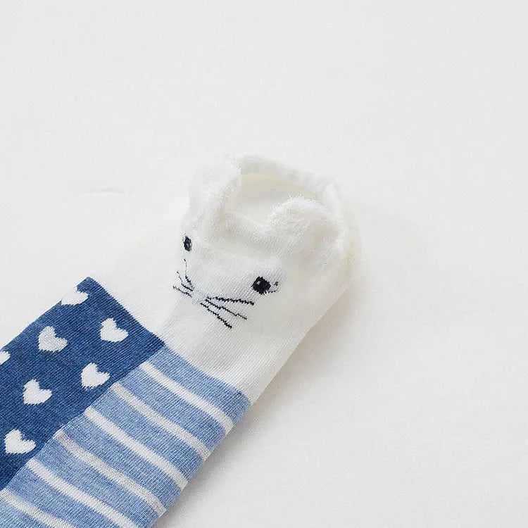 5 pairs women cotton socks stereoscopic Cute Animal Female Kawaii Cat With Dog Summer Short Socks Women Casual Soft Funny Socks