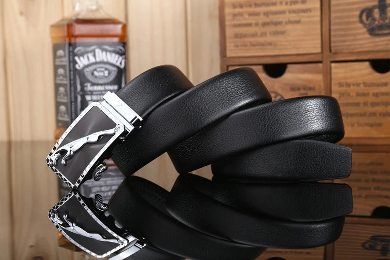gold buckle jaguar mens belts luxury 2020 new hot designer strap high quality fiber leather 160 cm 150 140 automatic 170 180 130