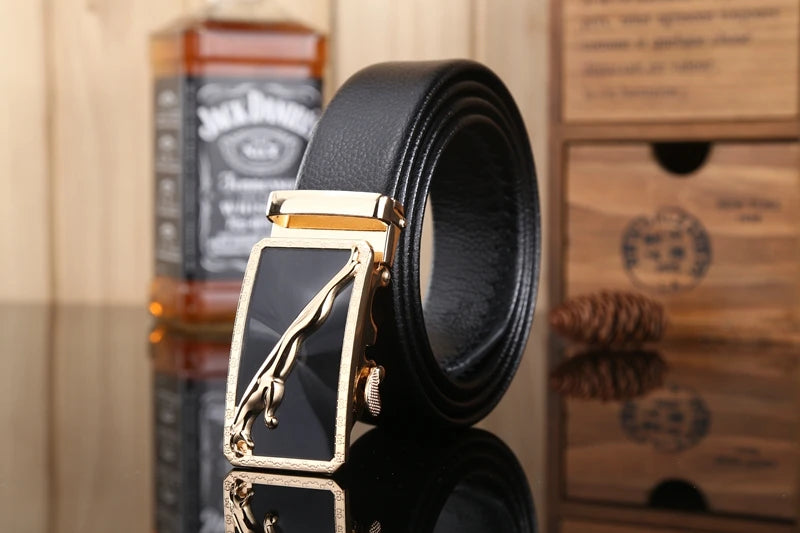 gold buckle jaguar mens belts luxury 2020 new hot designer strap high quality fiber leather 160 cm 150 140 automatic 170 180 130