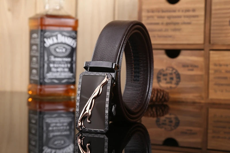 gold buckle jaguar mens belts luxury 2020 new hot designer strap high quality fiber leather 160 cm 150 140 automatic 170 180 130