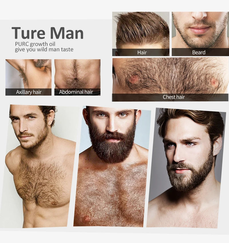 PURC Beard Oil for Men Nourishing Soften Beard Grooming Treatment Hair Oil Beard Care