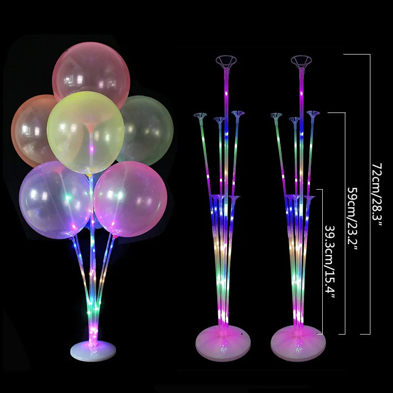 7Tubes Balloons Stand Balloon Holder Column Confetti Balloon Baby Shower Kids Birthday Party Wedding Decoration Supplies