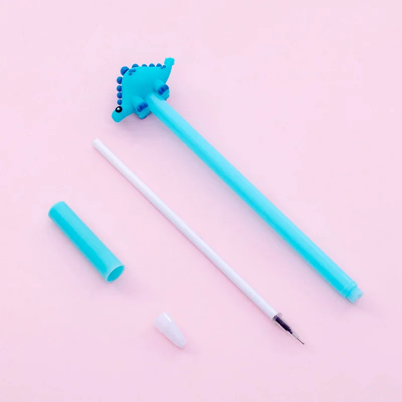 4 pcs/lot Cute Little Dinosaur 0.5mm Gel Pen Set Ink Pen Promotional Gift Stationery School & Office Supply
