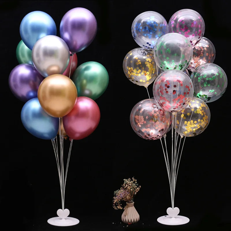 7Tubes Balloons Stand Balloon Holder Column Confetti Balloon Baby Shower Kids Birthday Party Wedding Decoration Supplies