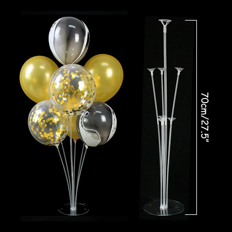 7Tubes Balloons Stand Balloon Holder Column Confetti Balloon Baby Shower Kids Birthday Party Wedding Decoration Supplies