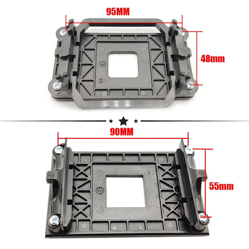 For motherboard socket AMD AM4/AM3/AM2/AM2+/FM2/FM2+/FM1/940 CPU cooler bracket base CPU fan Plastic stents framework frame