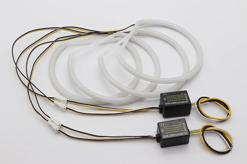 High Quality SMD Cotton Light Switchback LED Angel Eye Ring Kit For BMW E30 E32 E34 Car Accessories