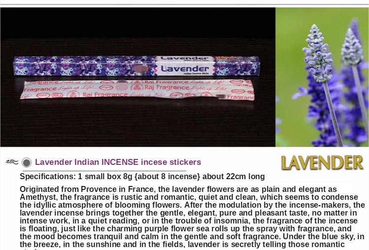 8pcs India Stick Incenses White Sage Sandalwood Natural Household Indoor Clean Air Indian Incense Sticks Yoga Buddhism 22cm