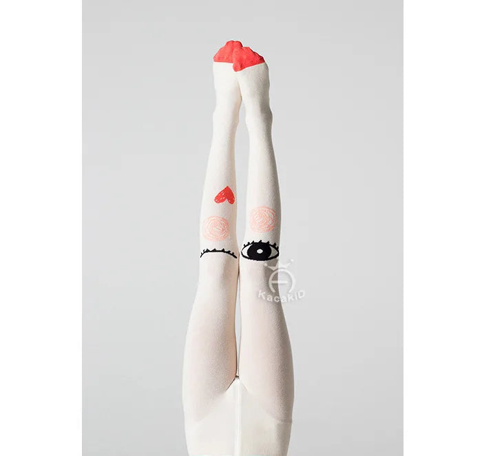 Baby Girls Pants Tights 1-7Y Kids New Autumn Winter Warm Cute Cartoon Big Eyes Pant Long Stockings Velvet Stock For Girls