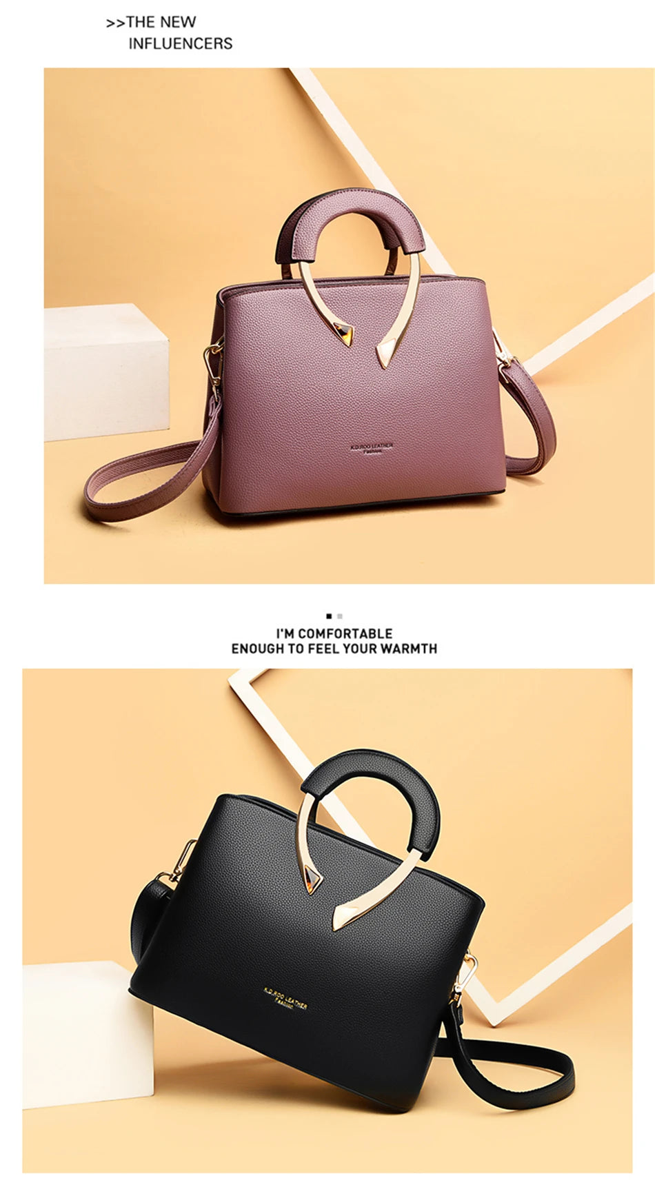 GENUINE VANDERWAH High Quality Leather Casual Tote Luxury Handbags Women Bags Designer Shoulder Crossbody Bags for Women 2021