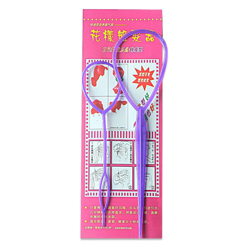 Portable Pattern Pull Pin Magic Wear Hair Stick Hairband Hair Accessories Women Girls Plate Pins Styling Quick Dish Wholesale