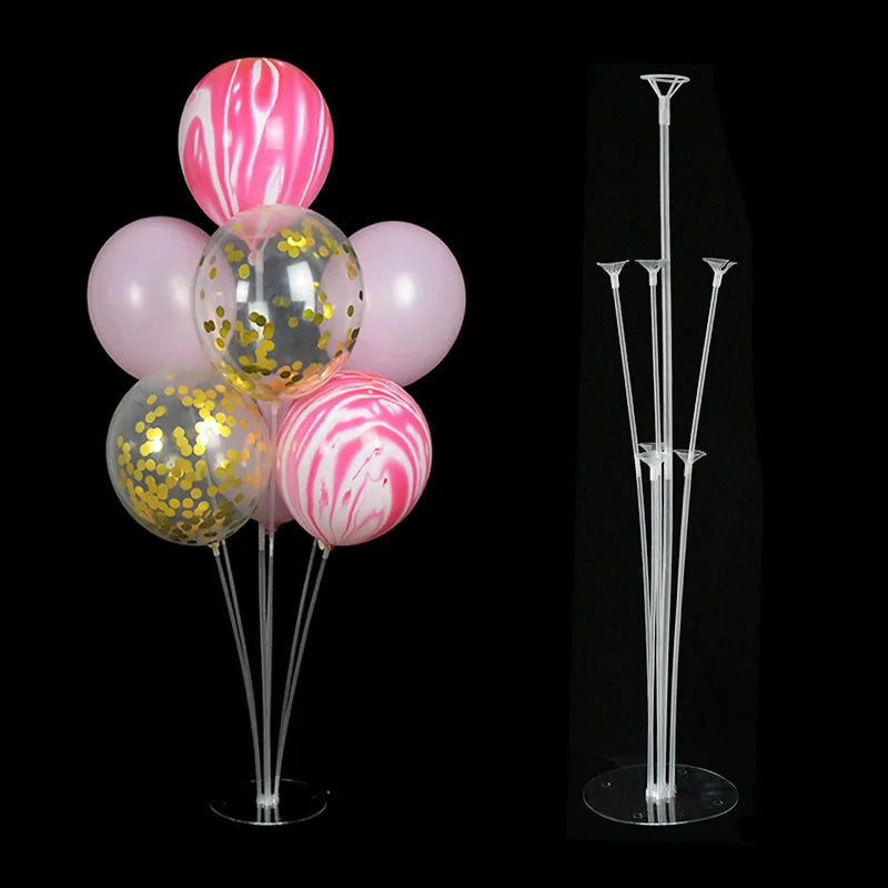 7Tubes Balloons Stand Balloon Holder Column Confetti Balloon Baby Shower Kids Birthday Party Wedding Decoration Supplies