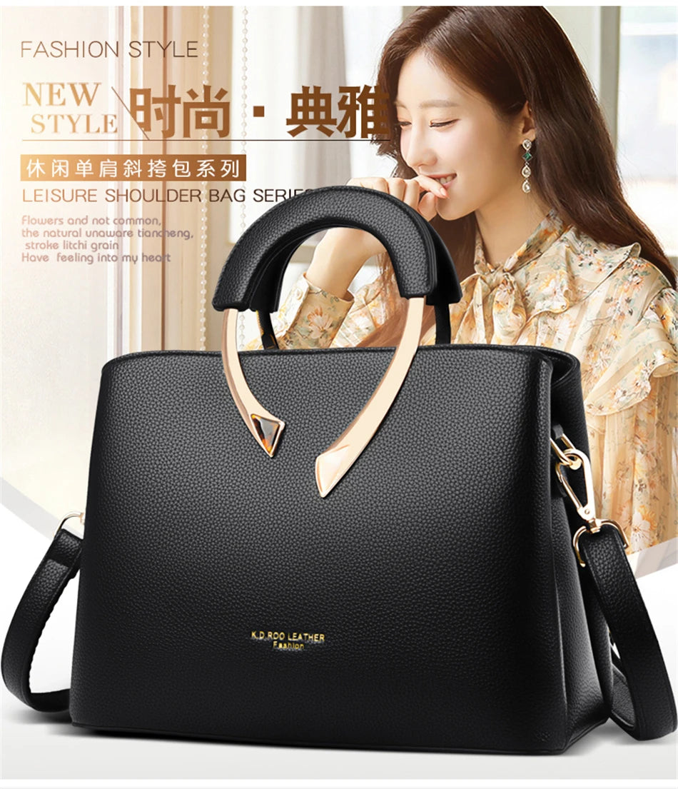 GENUINE VANDERWAH High Quality Leather Casual Tote Luxury Handbags Women Bags Designer Shoulder Crossbody Bags for Women 2021