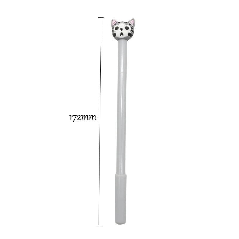 4 Pcs Cartoon Cute Cat Gel Pen High Quality Creative Writing Boligrafos Office Learning Stationery Supply School