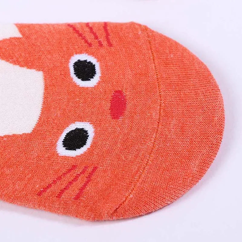 1 Pairs Cartoon Unicorn Cat Fox Socks Cute Animal Women Socks Summer Funny Short Ankle Socks Ladies Cotton Sock Dropship
